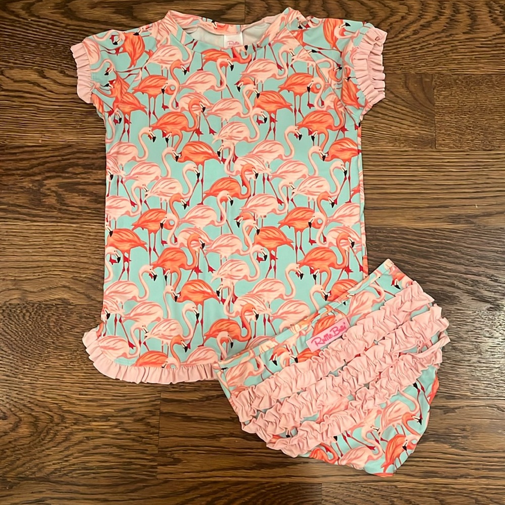 Precious ruffle butt swimsuit!